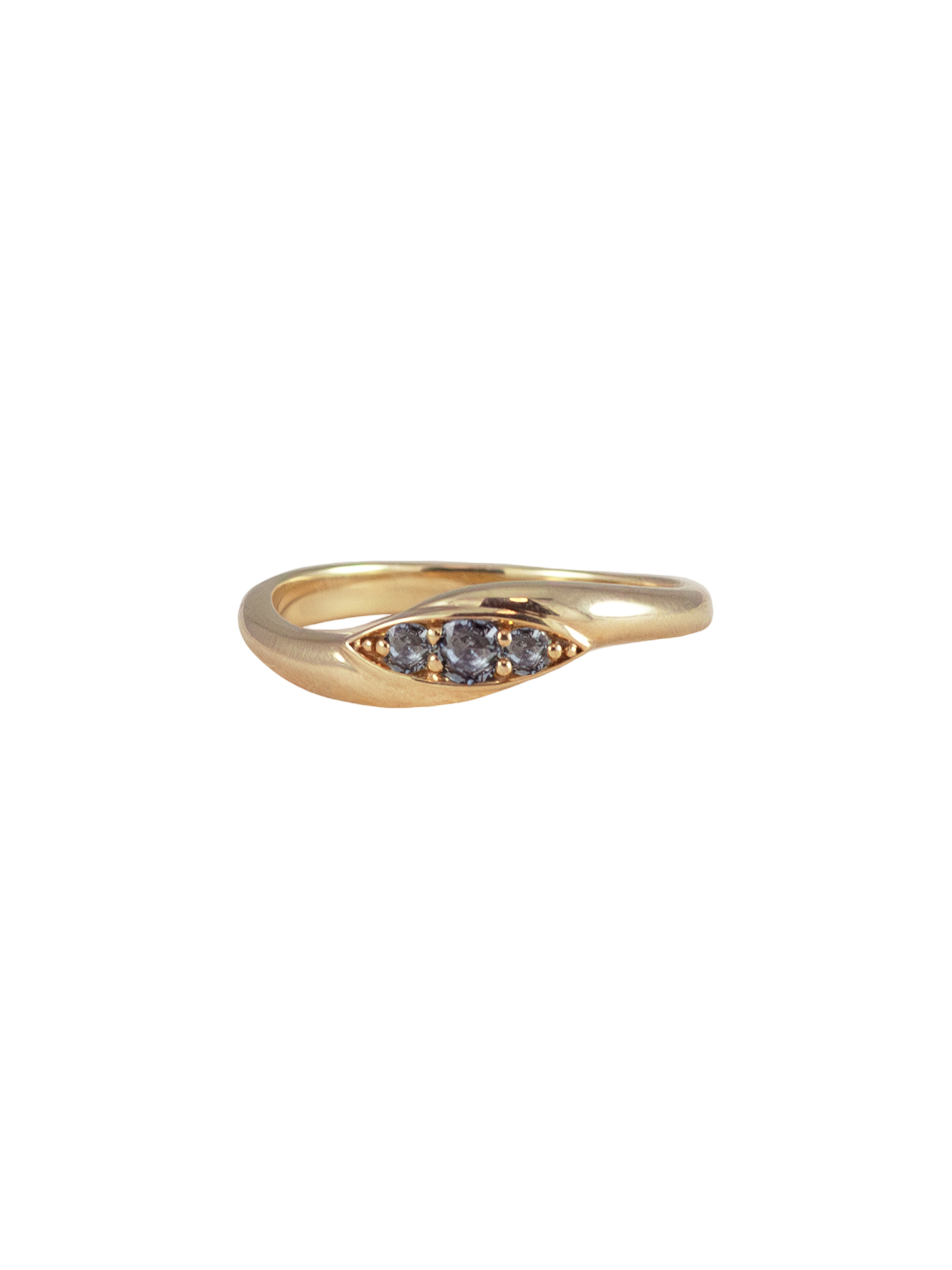 Tales of the ocean blue sapphire ring